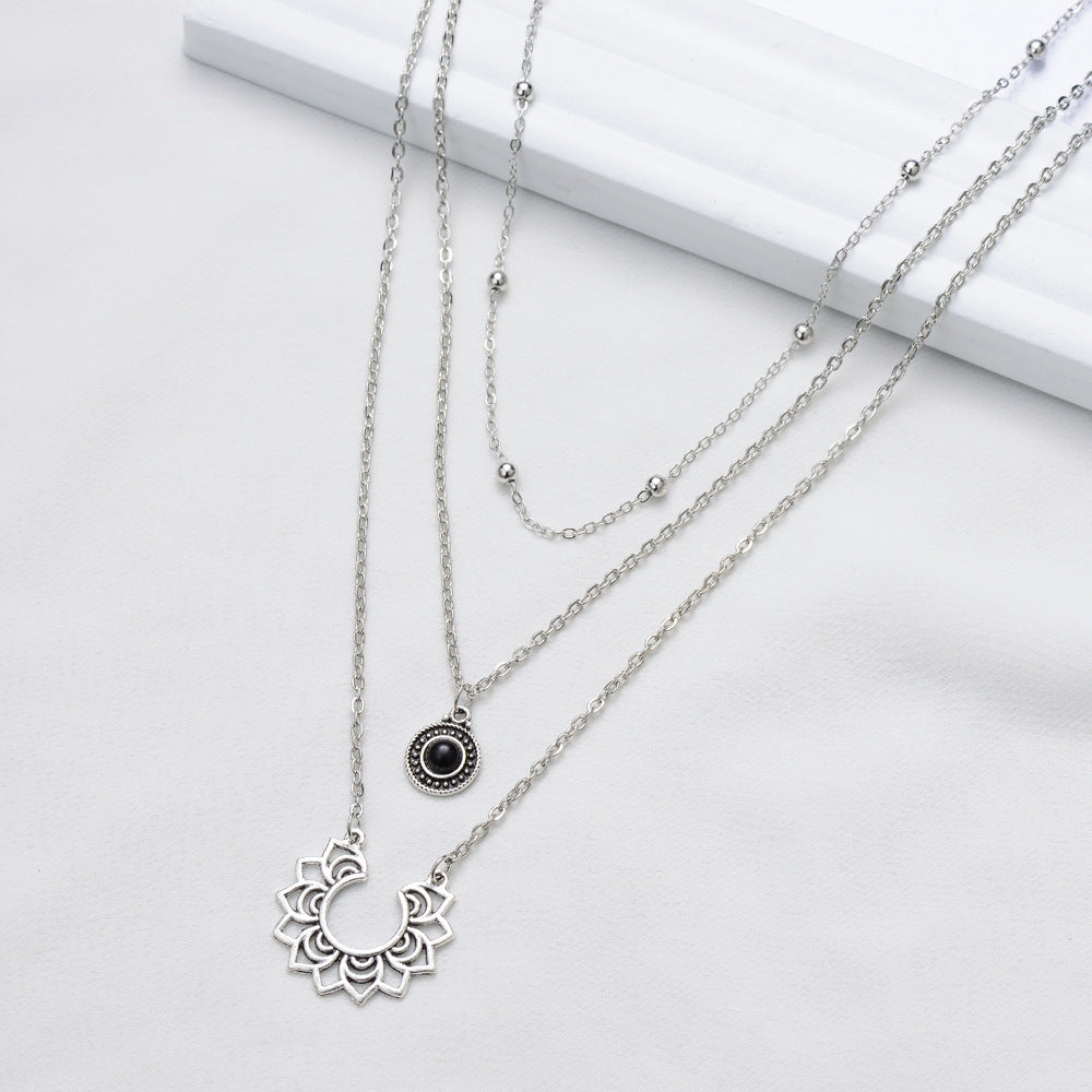 Collana Loto Strati Argento