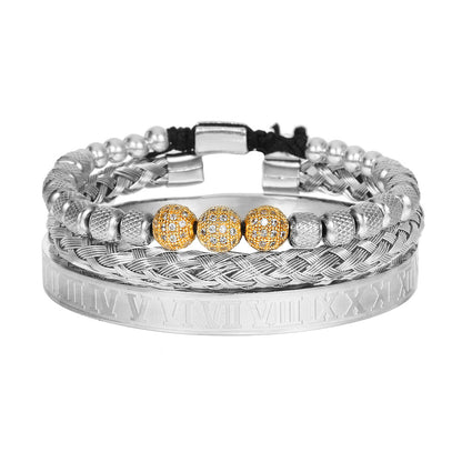 Bracciale scheletro intrecciato