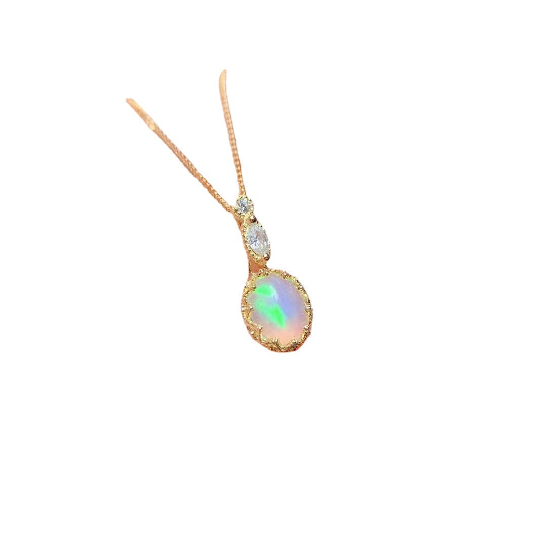 Set collana argento opale