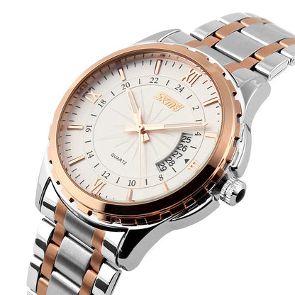 Orologio da uomo acciaio impermeabile calendario
