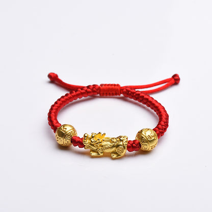 Braccialetto cordino rosso