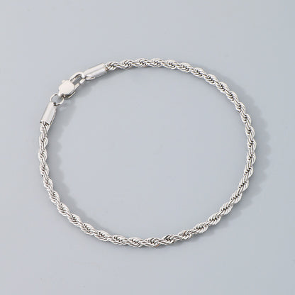 Bracciale catena intrecciata