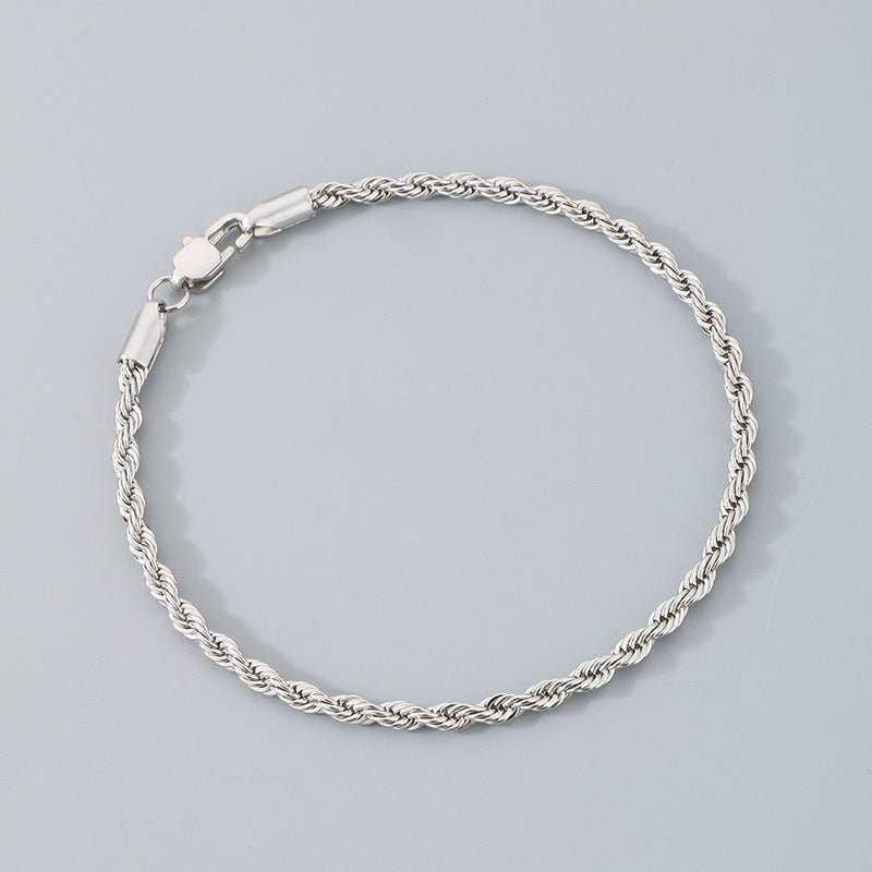 Bracciale catena intrecciata