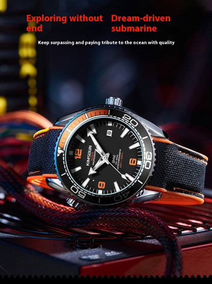 Orologio meccanico a vista luminescente