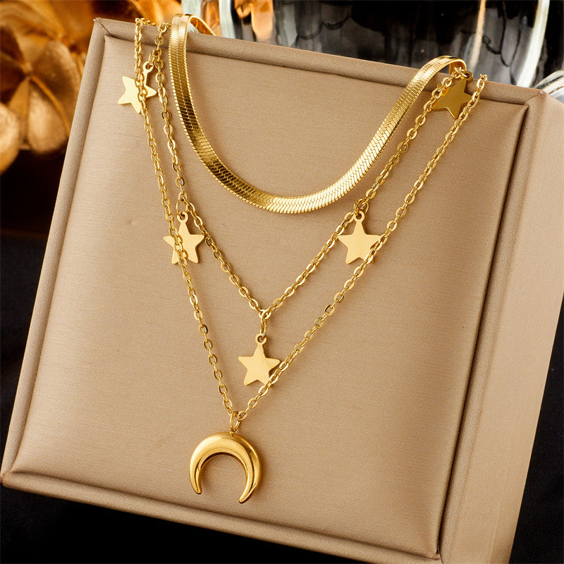 Collana doppio pendente quadrato