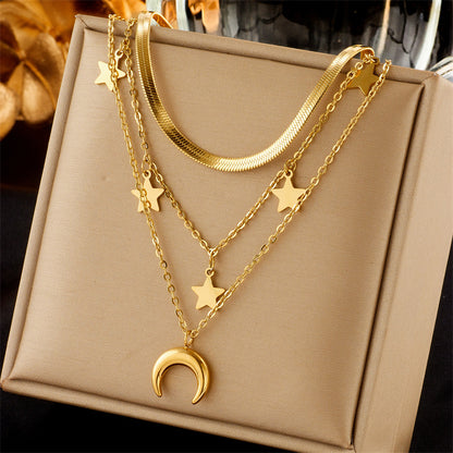 Collana doppio pendente quadrato