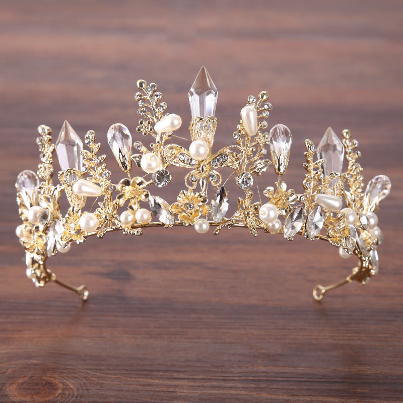 Tiara barocca con cristalli