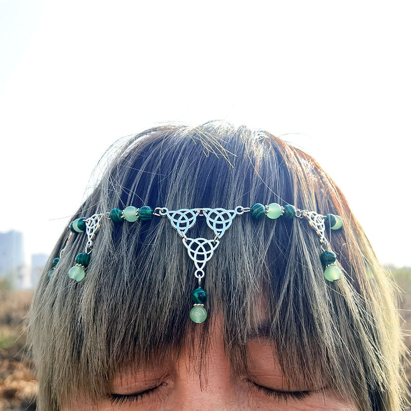 Collana nodo celtico pavone