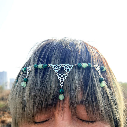 Collana nodo celtico pavone