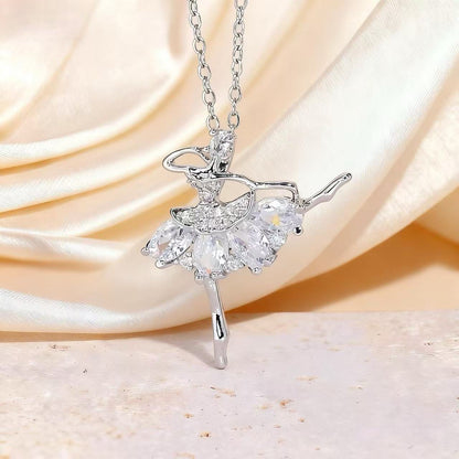 Collana ballerina con cristalli