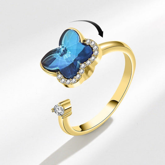 Anello farfalla regolabile rotante