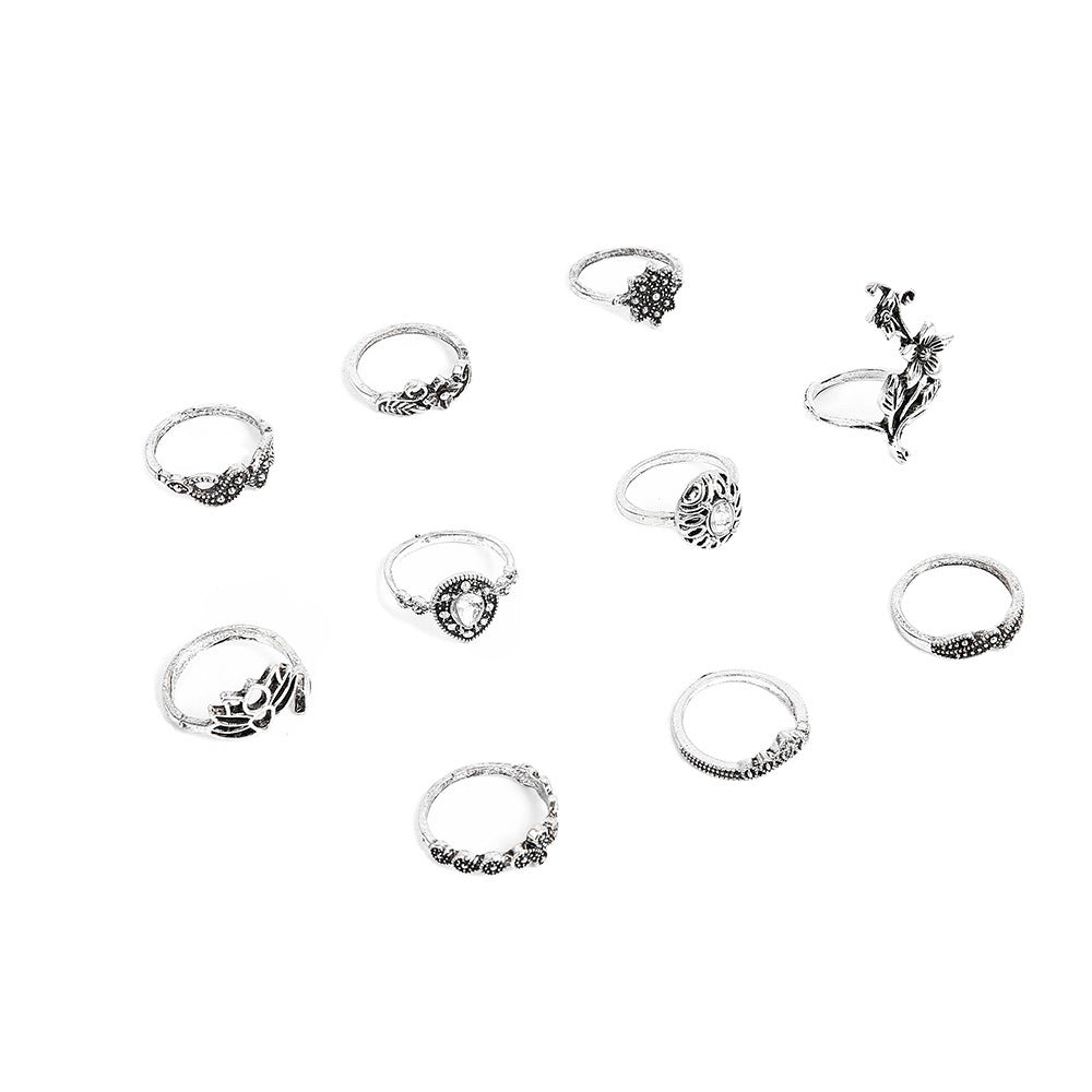 Anello argento rosa loto