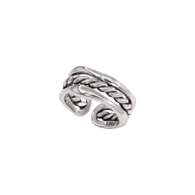 Anello tre strati treccia