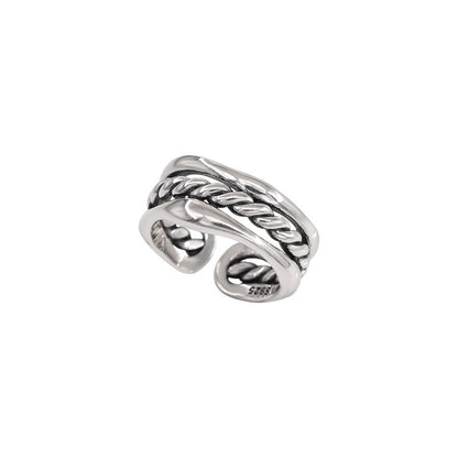Anello tre strati treccia