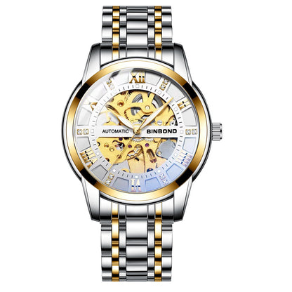 Orologio meccanico automatico da uomo luminoso