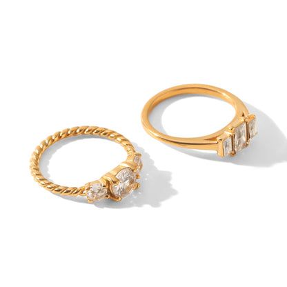 Anello titanio e zircone