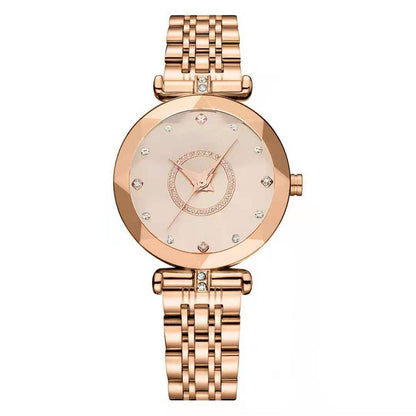 Orologio in acciaio con cristalli