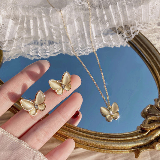 Set Farfalla Collana Orecchini