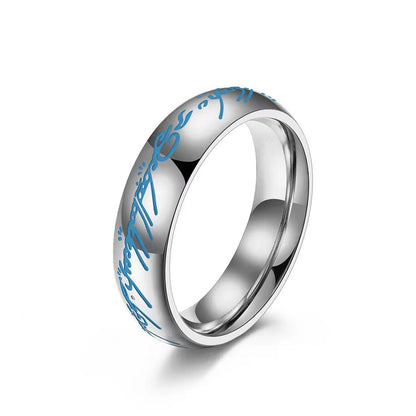 Anello acciaio che cambia colore