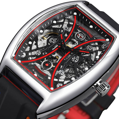 Orologio automatico scheletrato da uomo luminoso