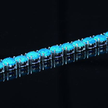 Bracciale Opale Bianco e Blu