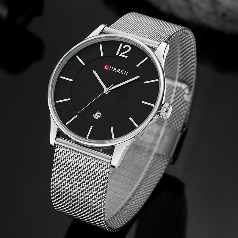 Orologio mesh quadrante grande