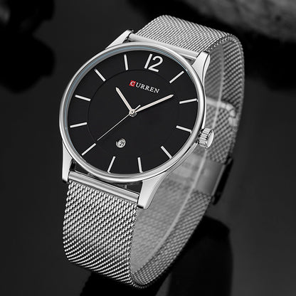 Orologio mesh quadrante grande