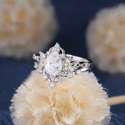 Anello Coppia Pietra di Luna