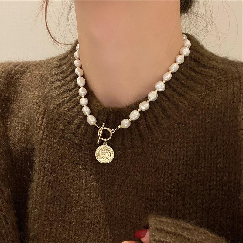 Collana perle rotonda