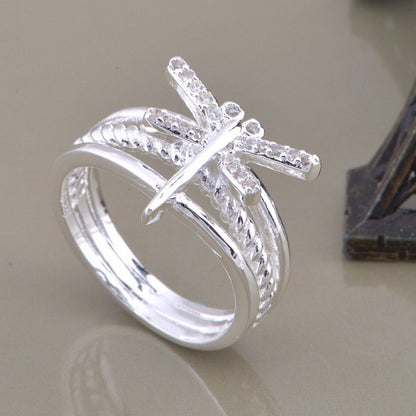 Anello argento 925 placcato