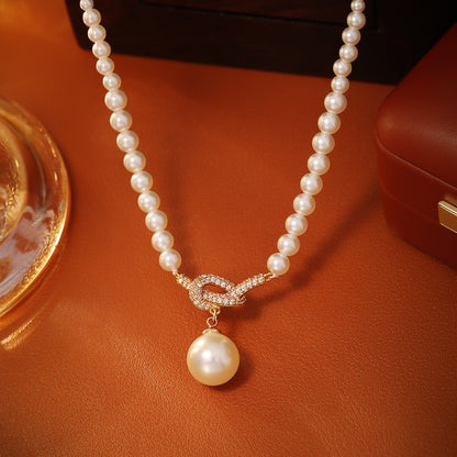 Collana perla con nodo