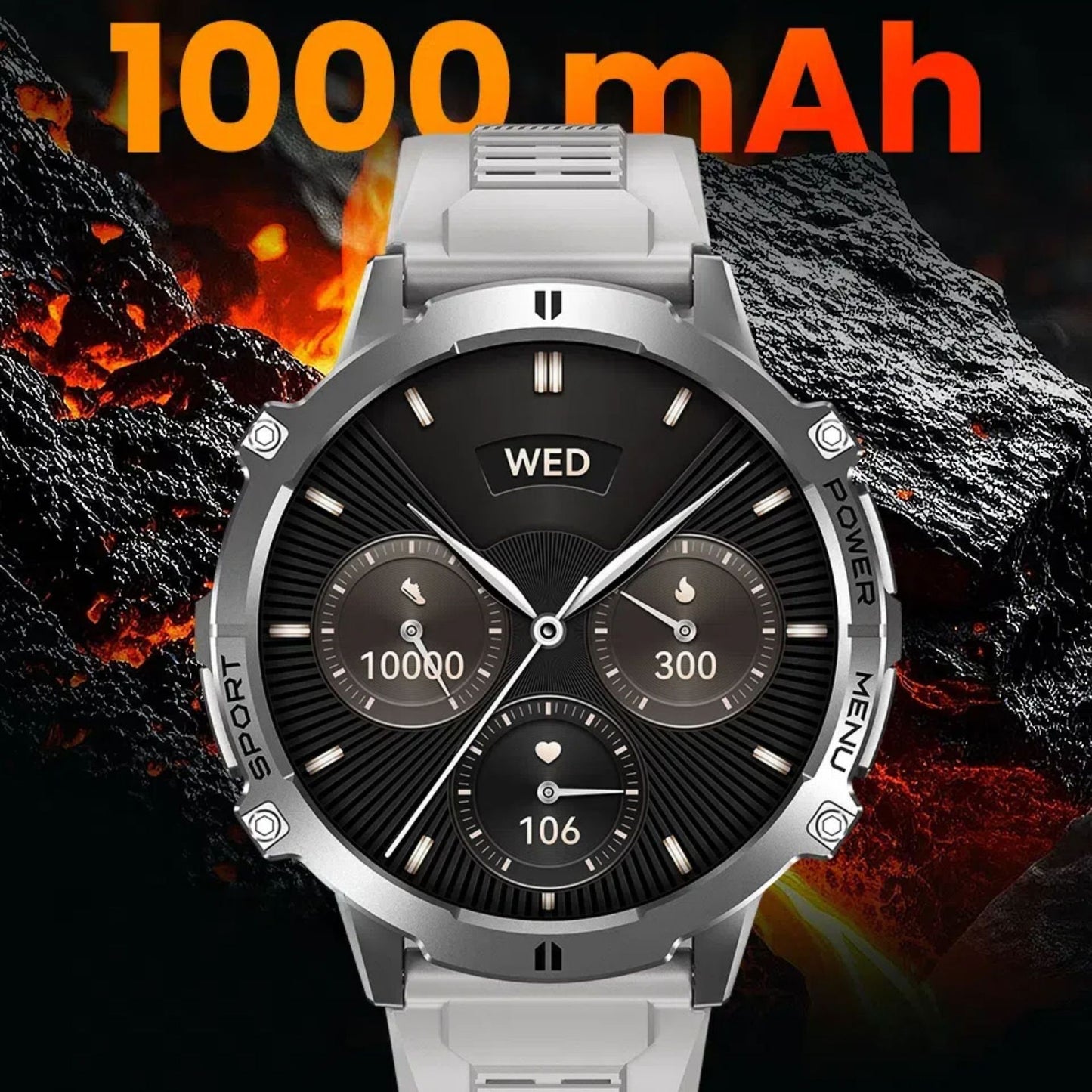 Smartwatch sportivo con batteria grande