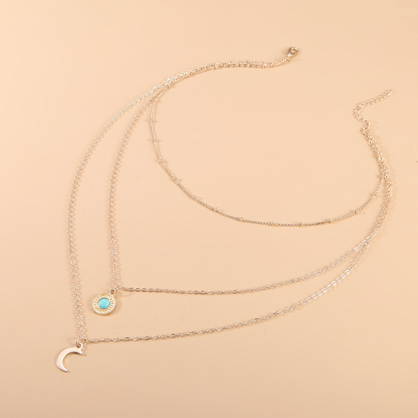 Collana luna turchese