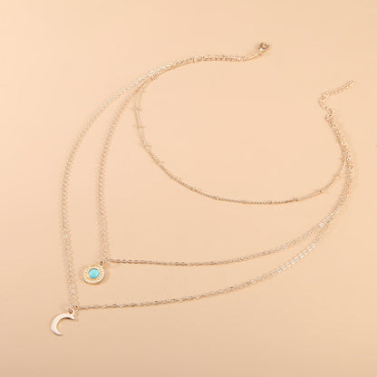 Collana luna turchese