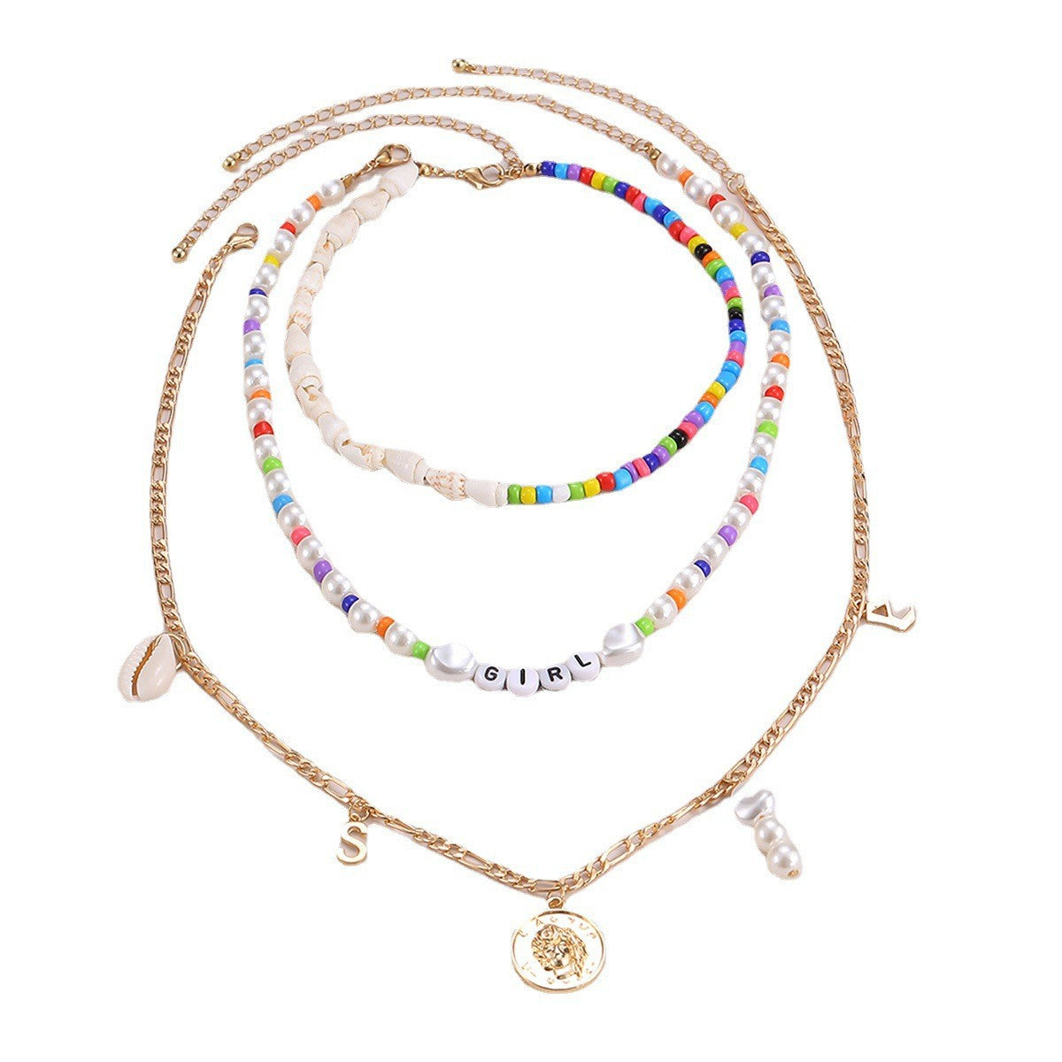 Collana fiori e conchiglie
