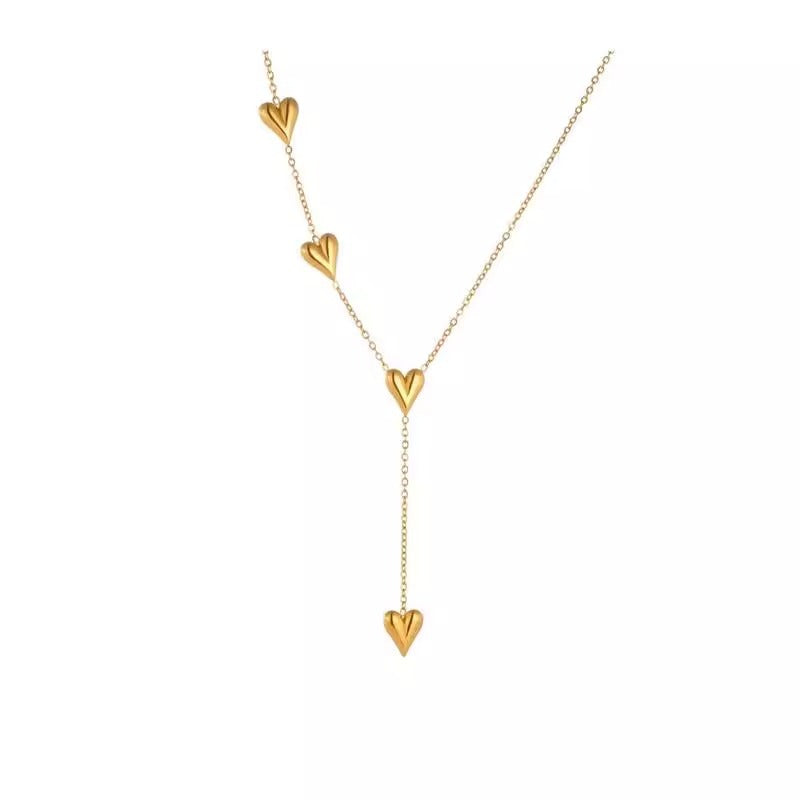 Collana cuore con nastrino