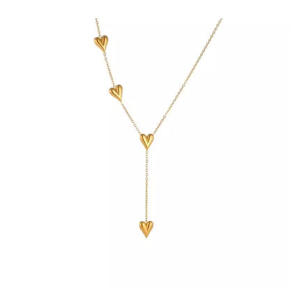 Collana cuore con nastrino