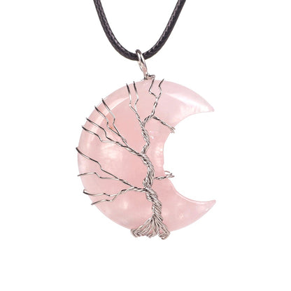 Collana luna e pietra naturale