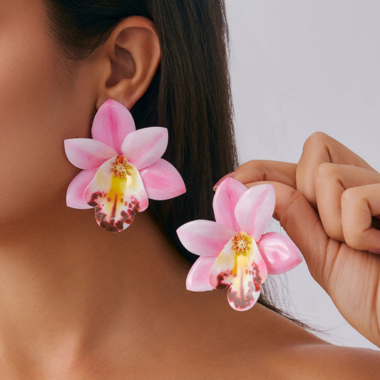 Collana in tessuto floreale