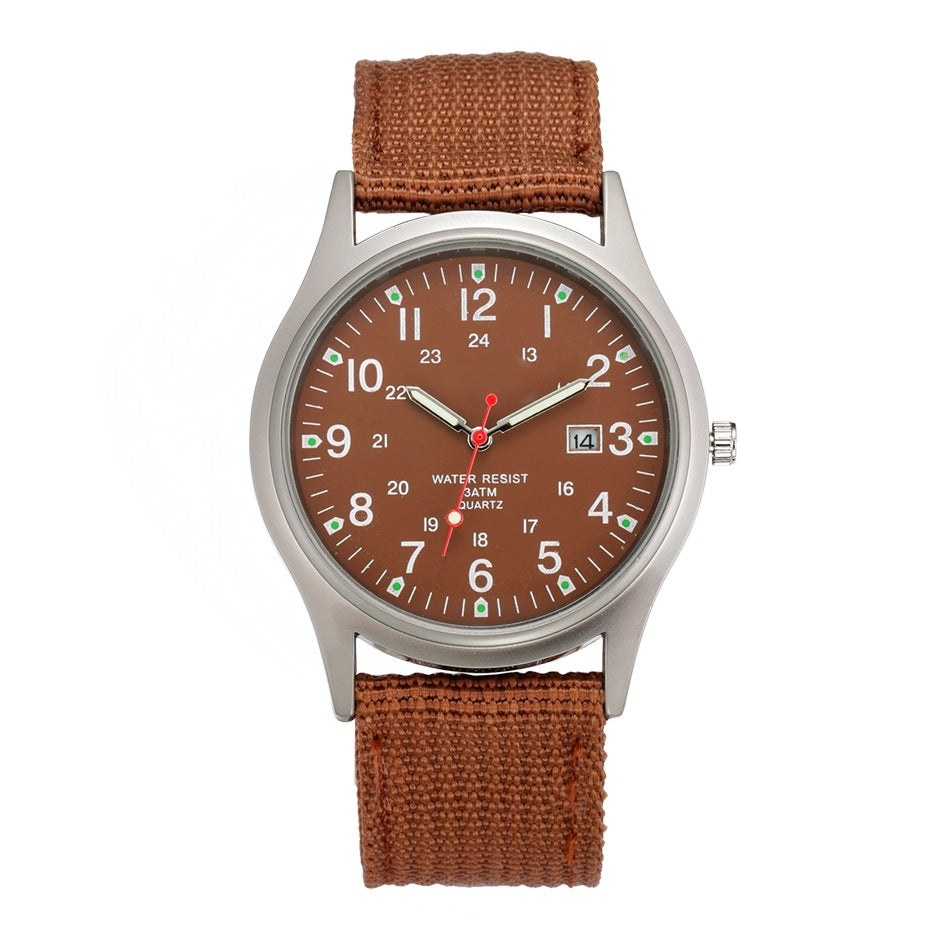 Orologio militare in tessuto