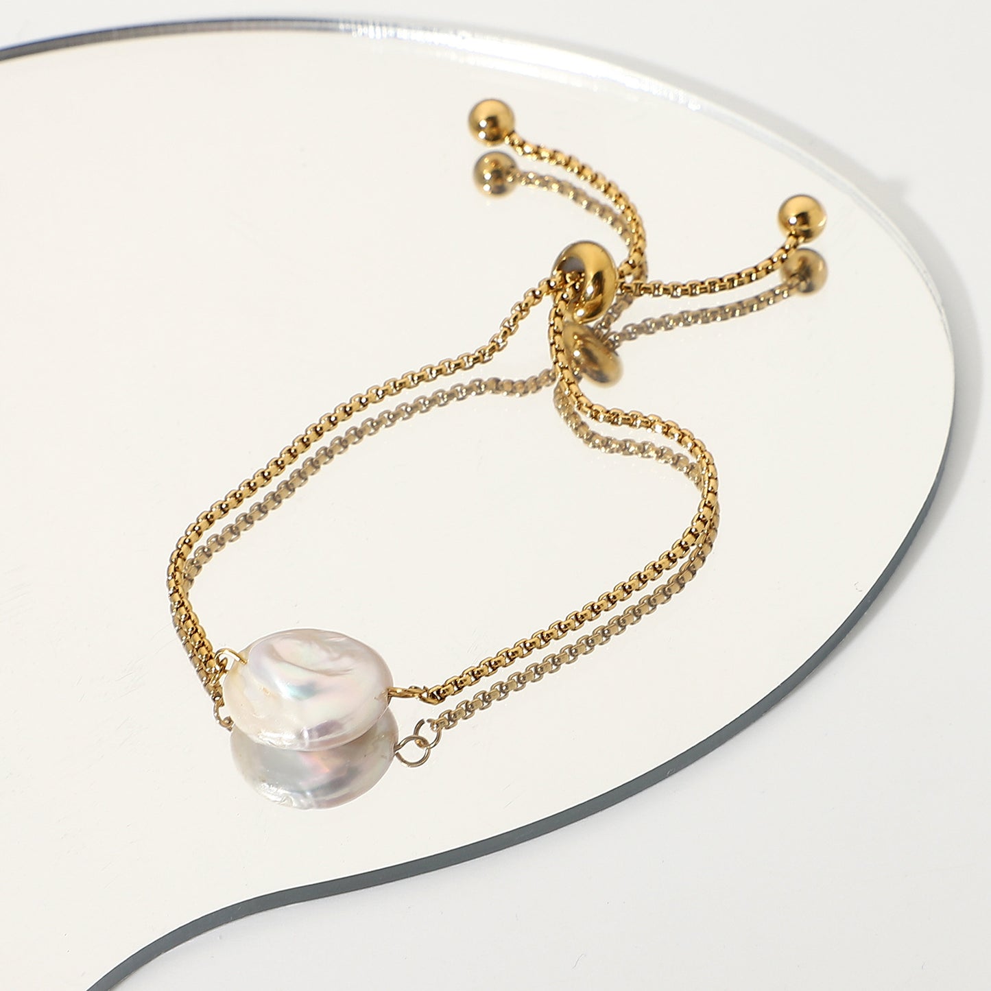 Bracciale perle barocche impermeabile