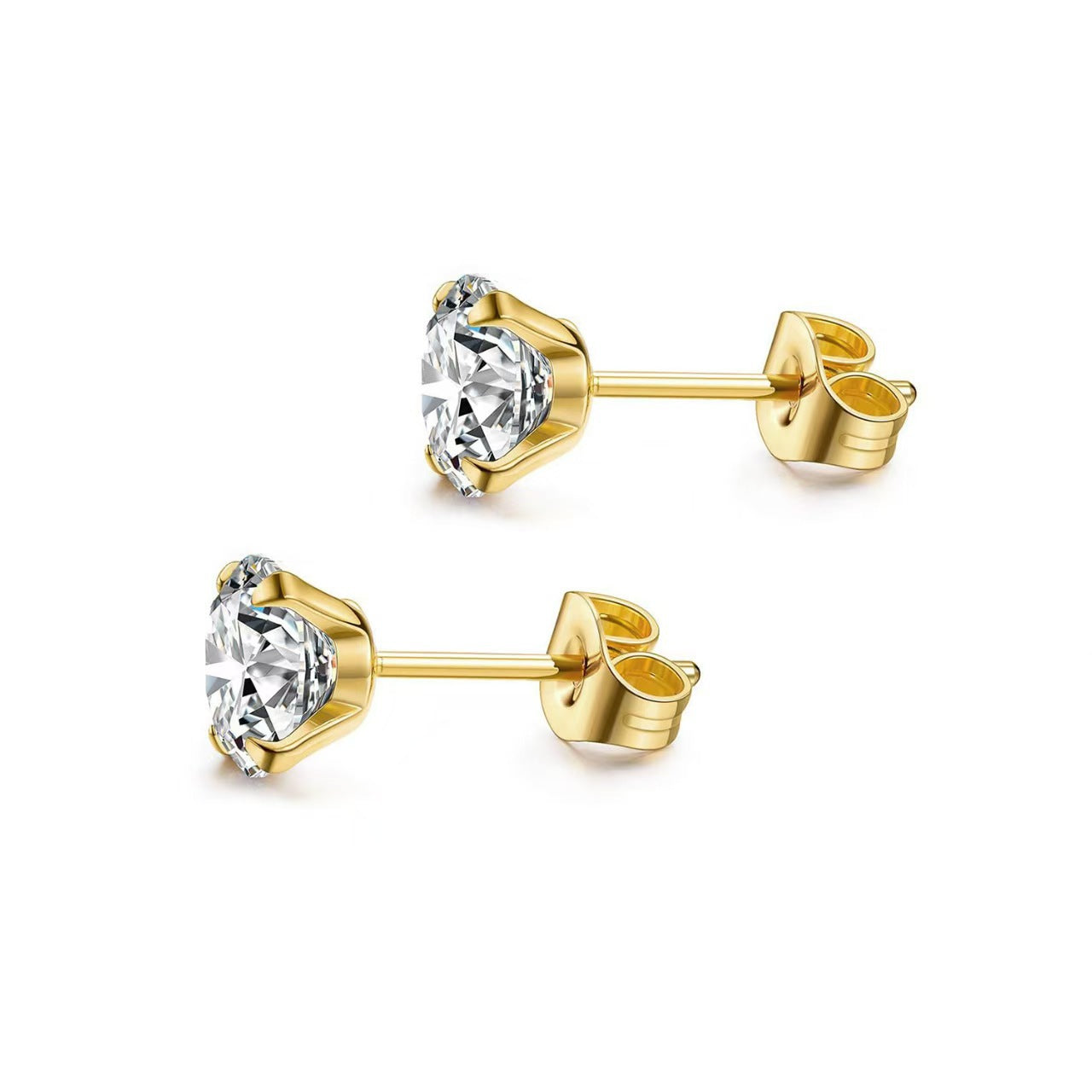 Orecchini piercing titanio con zircone
