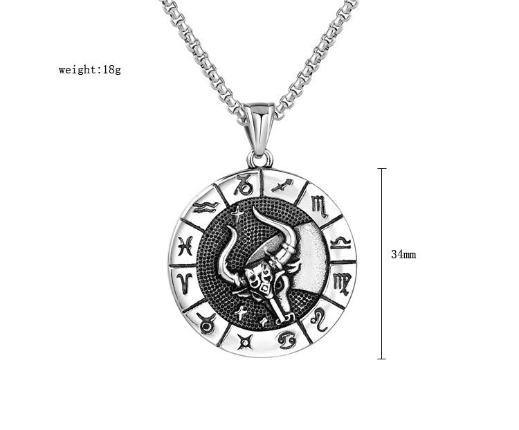 Collana segni zodiacali acciaio inossidabile