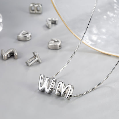 Collana lettere alfabeto da donna
