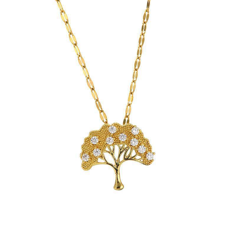 Collana Albero della Fortuna Zircone