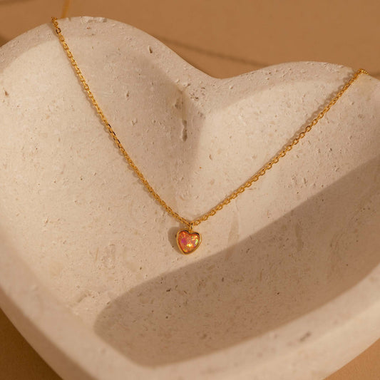 Collana Opale pietra naturale