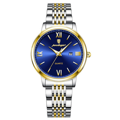 Orologio sottile impermeabile da donna luminescente