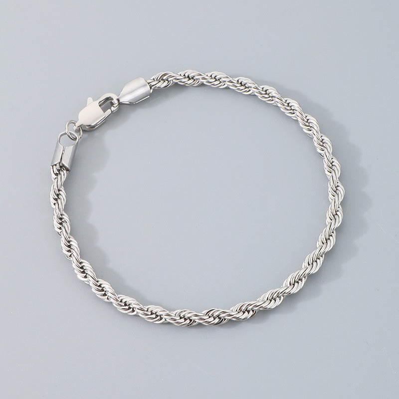 Bracciale catena intrecciata
