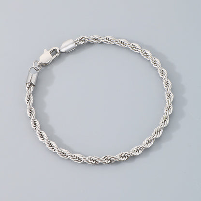 Bracciale catena intrecciata