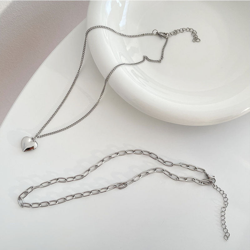 Collana gemelli titanio